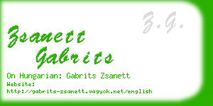 zsanett gabrits business card